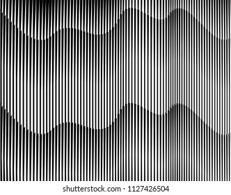 monochrome stripe waving line background pattern