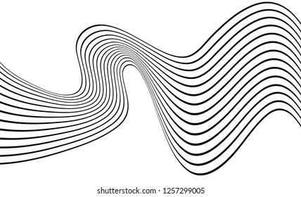 Waving Lines Vector Art & Graphics