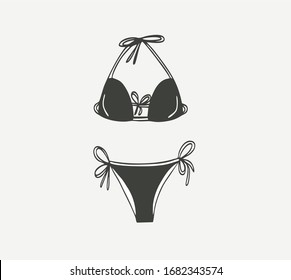 Traje blanco y negro monocromo con cordones. Dibujado en estilo plano. Vector aislado del cuerpo. Logotipo del emblema listo para imprimir.