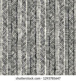 Monochrome Striped Complexity Textured Background. Seamless Pattern.