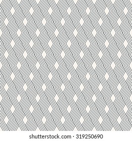 monochrome striped geometric pattern. seamless vector background.