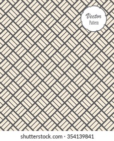 Monochrome stylish geometric diamond shape pattern, vector.