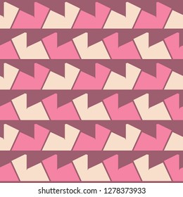 Monochrome stylish seamless pattern with geometric shapes.