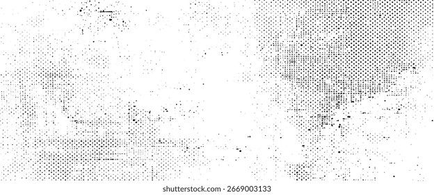 Monochrome subtile Halbtontextur überlagern geschmutzten Hintergrund