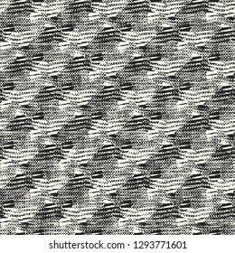Monochrome Subtle Striped Complexity Textured Background. Seamless Pattern.