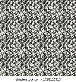 Monochrome Subtle Wavy Strokes Textured Pattern