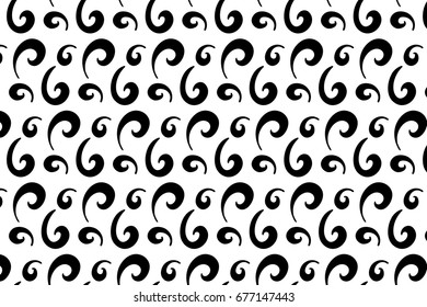 Monochrome swirl  pattern