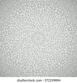 Monochrome swirly patterns, vector background.