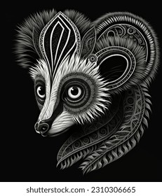 Monochrome Symphony: The Enigmatic World of Wildlife