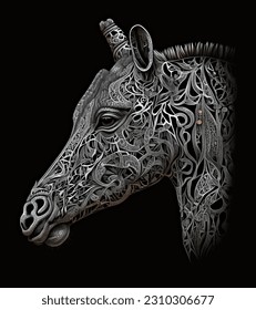 Monochrome Symphony: The Enigmatic World of Wildlife