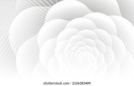 Monochrome Technology Texture Space Background. Silver Color Pattern Illustration Design. Light Futuristic Modern Presentation Wallpaper. Grey 3d Abstract Template Background.