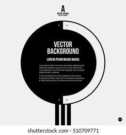 Monochrome text background in strict style. Useful for presentations and web design.