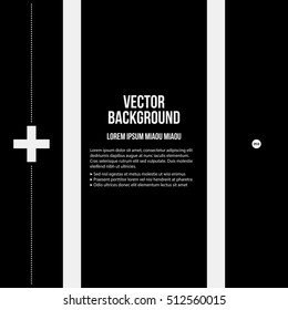 Monochrome text background in strict style. Useful for presentations and web design.