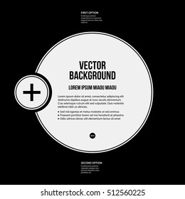 Monochrome text background in strict style. Useful for presentations and web design.
