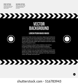 Monochrome text background in strict style. Useful for presentations and web design.