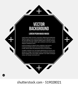 Monochrome text background in strict style. Useful for presentations and web design.