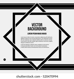 Monochrome text background in strict style. Useful for presentations and web design.
