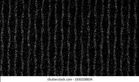 Monochrome Textur aus unregelmäßigen grafischen Elementen. Unruhestifter ungleicher brüchiger Hintergrund. Abstrakte Vektorgrafik. Overlay für interessante Wirkung und Tiefe. Einzeln auf weißem Hintergrund.