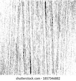 Monochrome texture composed of irregular graphic elements. Distressed uneven grunge background. Abstract vector illustration. Overlay for interesting effect and depth. Isolated on white background.