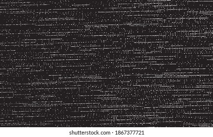 Monochrome texture composed of irregular graphic elements. Distressed uneven grunge background. Abstract vector illustration. Overlay for interesting effect and depth. Isolated on white background.