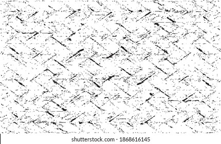 Textura monocroma compuesta de elementos gráficos irregulares. Antecedentes desiguales. Ilustración del vector abstracto. Superposición para el efecto interesante y la profundidad. Aislado sobre fondo blanco.