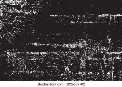 Textura monocroma compuesta de elementos gráficos irregulares. Antecedentes desiguales. Ilustración del vector abstracto. Superposición para el efecto interesante y la profundidad. Aislado sobre fondo blanco.