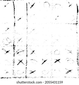 Textura monocroma compuesta de elementos gráficos irregulares. Antecedentes desiguales. Ilustración del vector abstracto. Superposición para el efecto interesante y la profundidad. Aislado sobre fondo blanco.