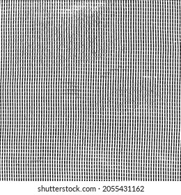 Monochrome texture composed of irregular graphic elements. Distressed uneven grunge background. Abstract vector illustration. Overlay for interesting effect and depth. Isolated on white background.