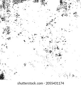 Textura monocroma compuesta de elementos gráficos irregulares. Antecedentes desiguales. Ilustración del vector abstracto. Superposición para el efecto interesante y la profundidad. Aislado sobre fondo blanco.