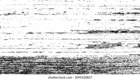 Monochrome texture composed of irregular graphic elements. Distressed uneven grunge background. Abstract vector illustration. Overlay for interesting effect and depth. Isolated on white background.