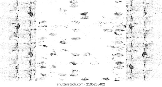 Monochrome texture composed of irregular graphic elements. Distressed uneven grunge background. Abstract vector illustration. Overlay for interesting effect and depth. Isolated on white background.