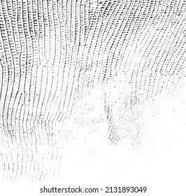 Textura monocroma compuesta de elementos gráficos irregulares. Antecedentes desiguales. Ilustración del vector abstracto. Superposición para el efecto interesante y la profundidad. Aislado sobre fondo blanco.