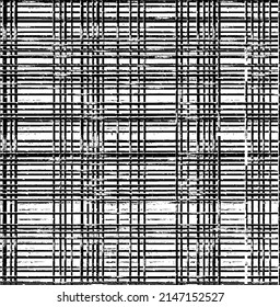 Textura monocroma compuesta de elementos gráficos irregulares. Antecedentes desiguales. Ilustración del vector abstracto. Superposición para el efecto interesante y la profundidad. Aislado sobre fondo blanco.