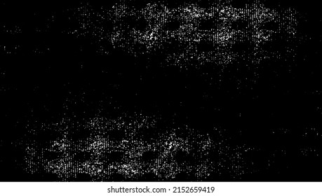 Monochrome Textur aus unregelmäßigen grafischen Elementen. Unruhestifter ungleicher brüchiger Hintergrund. Abstrakte Vektorgrafik. Overlay für interessante Wirkung und Tiefe. Einzeln auf weißem Hintergrund.