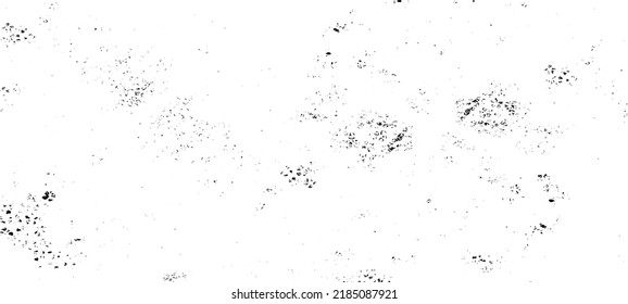 Monochrome texture composed of irregular graphic elements. Distressed uneven grunge background. Abstract vector illustration. Overlay for interesting effect and depth. Isolated on white background.