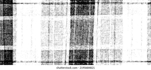 Monochrome texture composed of irregular graphic elements. Distressed uneven grunge background. Abstract vector illustration. Overlay for interesting effect and depth. Isolated on white background.