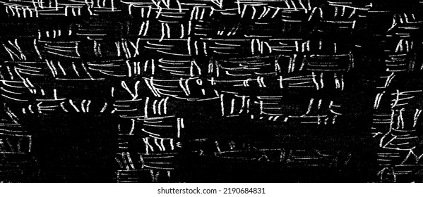 Textura monocroma compuesta de elementos gráficos irregulares. Antecedentes desiguales. Ilustración del vector abstracto. Superposición para el efecto interesante y la profundidad. Aislado sobre fondo blanco.