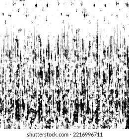 Textura monocroma compuesta de elementos gráficos irregulares. Antecedentes desiguales. Ilustración del vector abstracto. Superposición para el efecto interesante y la profundidad. Aislado sobre fondo blanco.