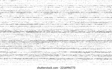 Monochrome texture composed of irregular graphic elements. Distressed uneven grunge background. Abstract vector illustration. Overlay for interesting effect and depth. Isolated on white background.