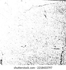 Textura monocroma compuesta de elementos gráficos irregulares. Antecedentes desiguales. Ilustración del vector abstracto. Superposición para el efecto interesante y la profundidad. Aislado sobre fondo blanco.