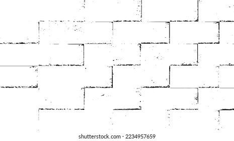Monochrome Textur aus unregelmäßigen grafischen Elementen. Unruhestifter ungleicher brüchiger Hintergrund. Abstrakte Vektorgrafik. Overlay für interessante Wirkung und Tiefe. Einzeln auf weißem Hintergrund.