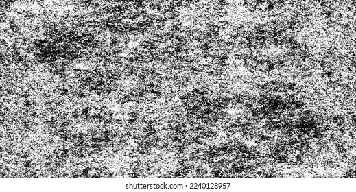 Monochrome Textur aus unregelmäßigen grafischen Elementen. Unruhestifter ungleicher brüchiger Hintergrund. Abstrakte Vektorgrafik. Overlay für interessante Wirkung und Tiefe. Einzeln auf weißem Hintergrund.