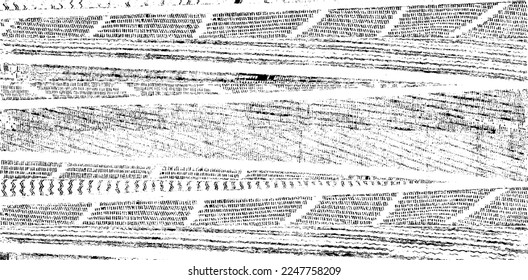 Textura monocroma compuesta de elementos gráficos irregulares. Antecedentes desiguales. Ilustración del vector abstracto. Superposición para el efecto interesante y la profundidad. Aislado sobre fondo blanco.