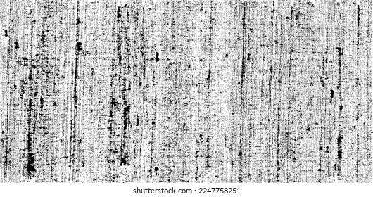 Monochrome texture composed of irregular graphic elements. Distressed uneven grunge background. Abstract vector illustration. Overlay for interesting effect and depth. Isolated on white background.
