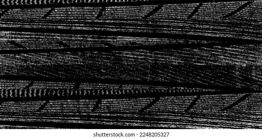 Textura monocroma compuesta de elementos gráficos irregulares. Antecedentes desiguales. Ilustración del vector abstracto. Superposición para el efecto interesante y la profundidad. Aislado sobre fondo blanco.