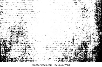 Textura monocroma compuesta de elementos gráficos irregulares. Antecedentes desiguales. Ilustración del vector abstracto. Superposición para el efecto interesante y la profundidad. Aislado sobre fondo blanco.