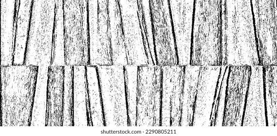 Monochrome Textur aus unregelmäßigen grafischen Elementen. Unruhestifter ungleicher brüchiger Hintergrund. Abstrakte Vektorgrafik. Overlay für interessante Wirkung und Tiefe. Einzeln auf weißem Hintergrund.
