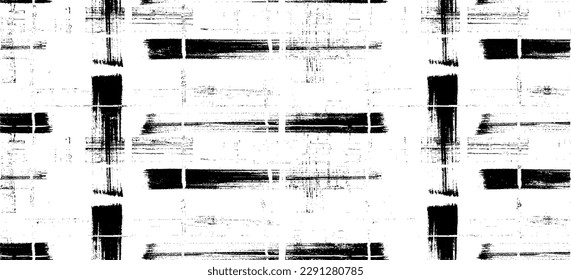 Textura monocroma compuesta de elementos gráficos irregulares. Antecedentes desiguales. Ilustración del vector abstracto. Superposición para el efecto interesante y la profundidad. Aislado sobre fondo blanco.