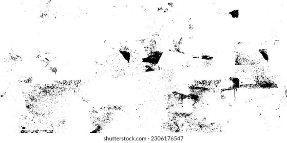 Textura monocroma compuesta de elementos gráficos irregulares. Antecedentes desiguales. Ilustración del vector abstracto. Superposición para el efecto interesante y la profundidad. Aislado sobre fondo blanco.