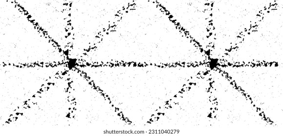 Textura monocroma compuesta de elementos gráficos irregulares. Antecedentes desiguales. Ilustración del vector abstracto. Superposición para el efecto interesante y la profundidad. Aislado sobre fondo blanco.